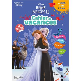 Disney - Reine des Neiges - Du CE1 au CE2 - Cahier de vacances 2022