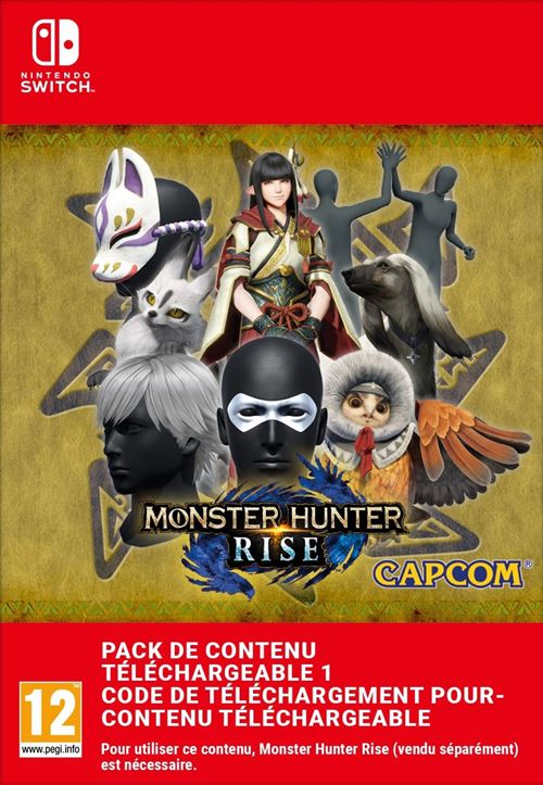 Code de téléchargement extension DLC Monster Hunter Rise - Pack de contenu téléchargeable 1