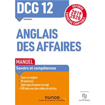 DCG 12 Anglais des affaires - Manuel - Réforme 2019-2020