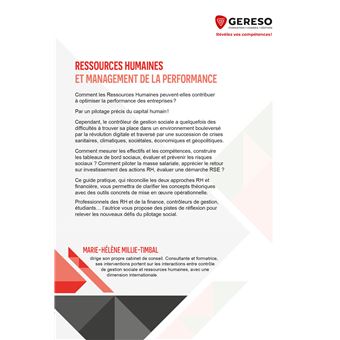 Ressources humaines et management de la performance