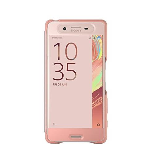 Etui Sony Style Cover Touch pour Xperia X Or Rose