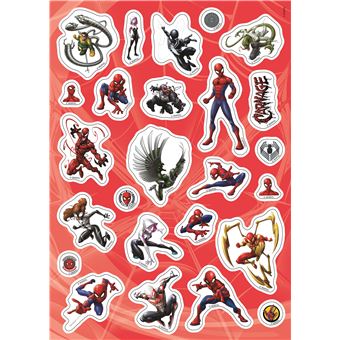 SPIDER-MAN - Mes Coloriages avec Stickers - Marvel