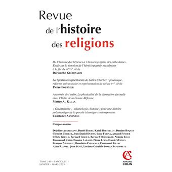 Revue de l'histoire des religions - Nº1/2023