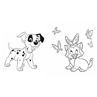 DISNEY - 15 Minutes par Coloriage - Bébés chiens et chats