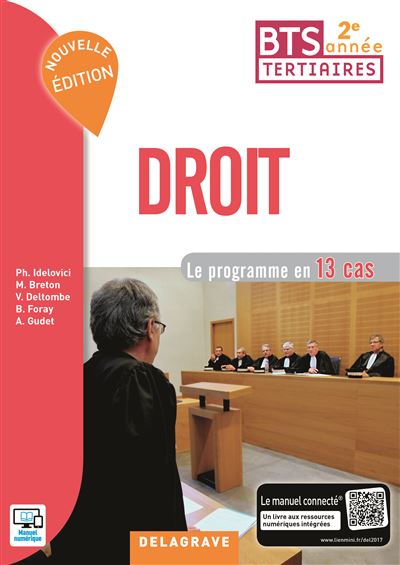 Droit BTS 2e année (2017) - Pochette élève