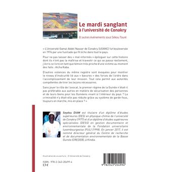 Le mardi sanglant à l'université de Conakry