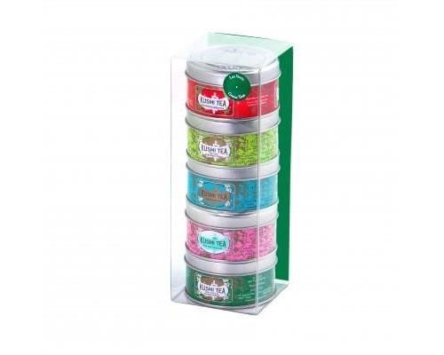 Assortiment de 5 Thés Kusmi Tea Rhodoide Les Verts