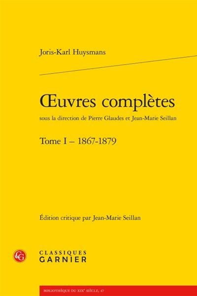 Oeuvres complètes. tome i - 1867-1879