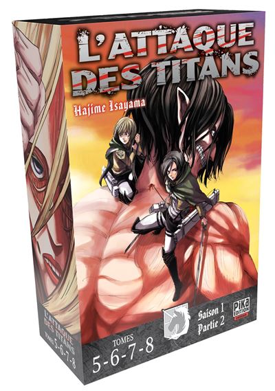 Lattaque Des Titans Coffret 4 Tomes Tome 08 Lattaque Des Titans Coffret T05 à Hajime 6533