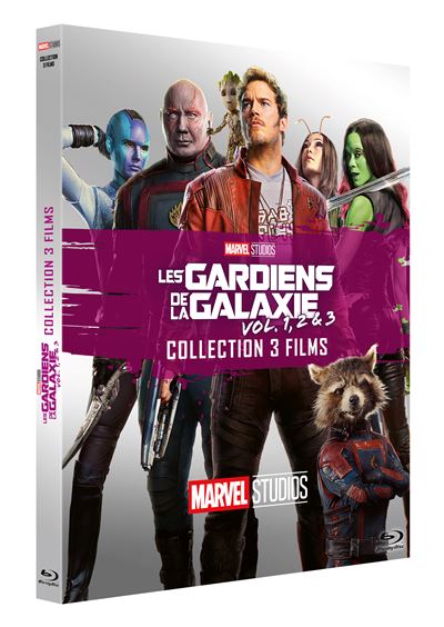 Coffret Les Gardiens de la Galaxie 1 à 3 Blu-ray
