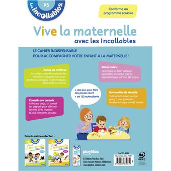 Les incollables - Vive la maternelle avec les incollables - Petite section