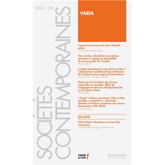 Sociétés contemporaines 126