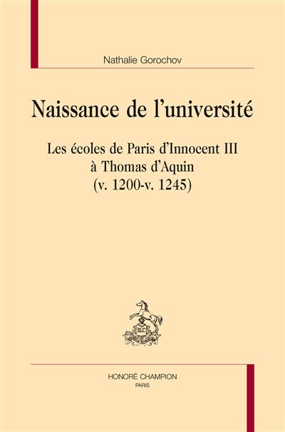 Naissance de l'université