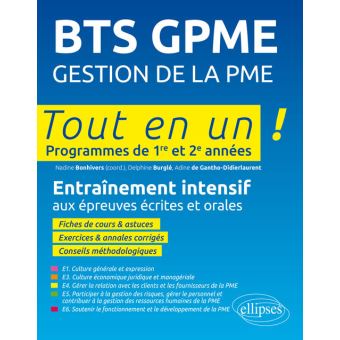 BTS Gestion de la PME  broché  Nadine Bonhivers, Delphine Burglé