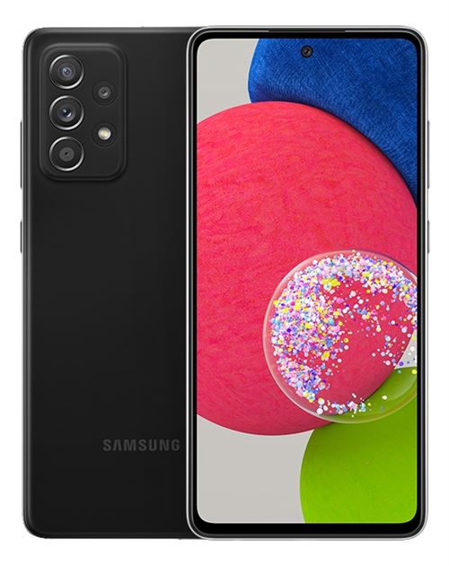 Samsung Galaxy A52s 5G - Enterprise Edition - 5G smartphone - double SIM - RAM 6 Go / Mémoire interne 128 Go - microSD slot - écran OEL - 6.5"" - 2400 x 1080 pixels - 4x caméras arrière 64 MP, 12 MP, 5 MP, 5 MP - front camera 32 MP - noir génial État correct - Samsung reconditionné disponible sur Fnac