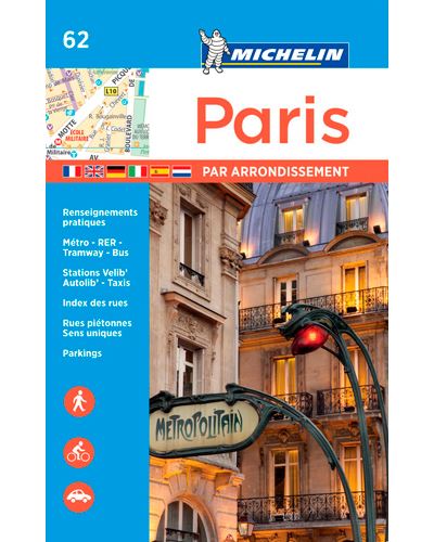 Paris par arrondissement - Plan Atlas (agrafé) -  Collectif Michelin - broché