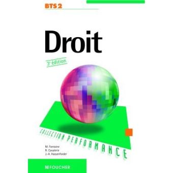 Droit Bts 1ere Et 2eme Annee Livre De L Eleve Broche Michelle Fontaine Robert Cavalerie Jacques Andre Hassenforder Achat Livre Fnac