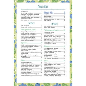 Menus détox
