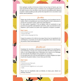 Menus détox