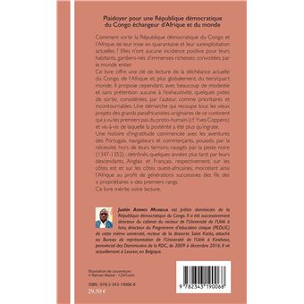 Plaidoyer pour une République démocratique du Congo