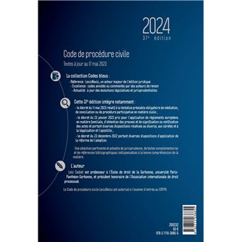 Code de procédure civile 2024