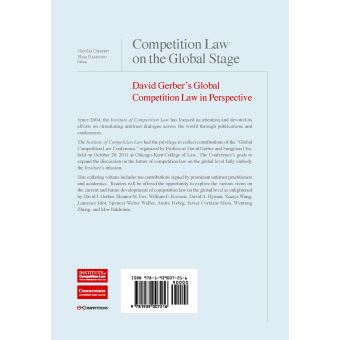 Competition Law on the Global Stage : David Gerber's Global Competition Law in Perspective