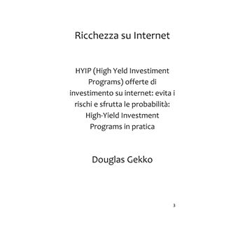 Ricchezza su Internet