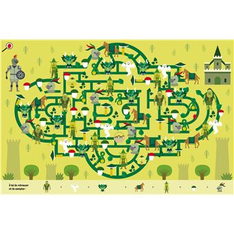 Cherche et trouve princesses et dragons  dans les labyrinthes