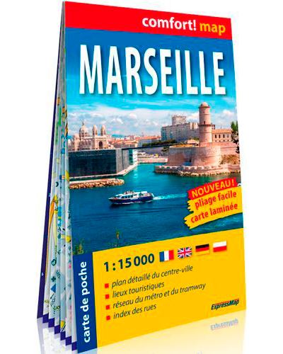 Marseille 1/15.000 (carte format de poche laminée)