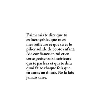 Et tu deviendras mère