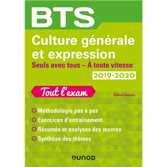 BTS Culture générale et Expression 2019/2020 - Seuls avec tous/A toute vitesse
