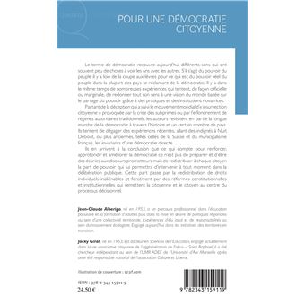 Pour une démocratie citoyenne