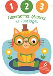 Le chat - Gommettes géantes et coloriages