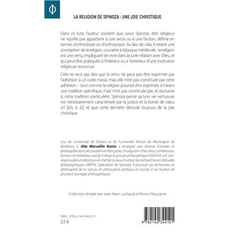 La religion de Spinoza : une joie christique
