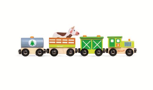 Train Ferme en bois Janod Story