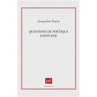 Questions de poétique japonaise