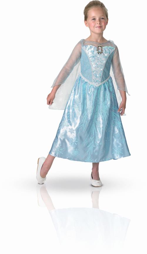 Expédié de Paris - Robe Bleue Elsa Reine Des Neiges Princesse Enfant 2 à 12  ans