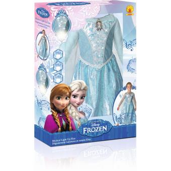 Déguisement Musical et Lumineux Elsa Frozen La Reine des Neiges Disney  Taille M - Déguisement enfant