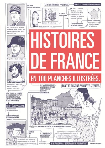 Histoires de France . en 100 planches illustrées - Nayel Zeaiter - relié