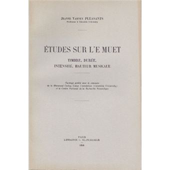 Études sur l'e muet