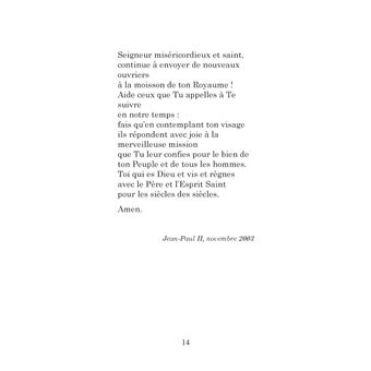 Prières pour les vocations