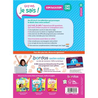 Ça y est, je sais ! Conjugaison CM1-CM2