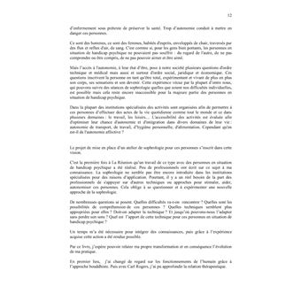 La sophrologie adaptée aux personnes en situation de handicap psychique