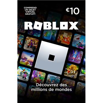 Carte Cadeau Roblox - 800 Robux (Article Virtuel Exclusif Inclus