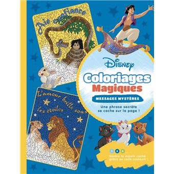 Disney Coloriages Magiques Messages Mysteres Broche Walt Disney Achat Livre Fnac