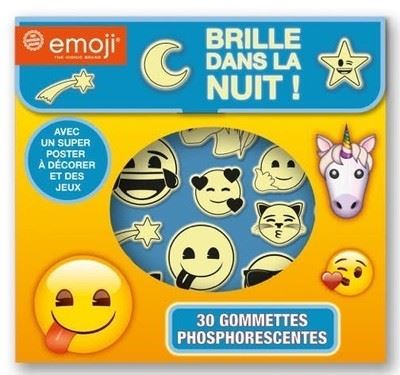 Emoji gommettes phosphorescentes