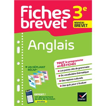 Fiches Brevet Anglais 3e Brevet 22 Broche Corinne Touati Livre Tous Les Livres A La Fnac