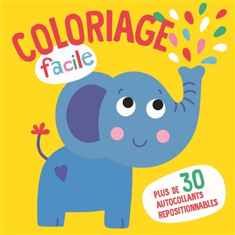 L'éléphant coloriage facile