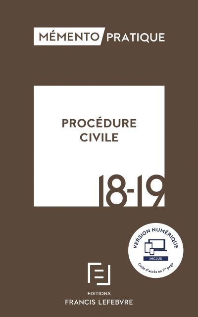 Memento procedure civile 2018-2019
