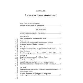 Le progressisme existe-t-il ?